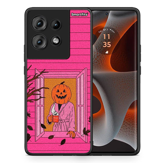 Halloween Pumpkin Lady - Motorola Edge 50 θήκη