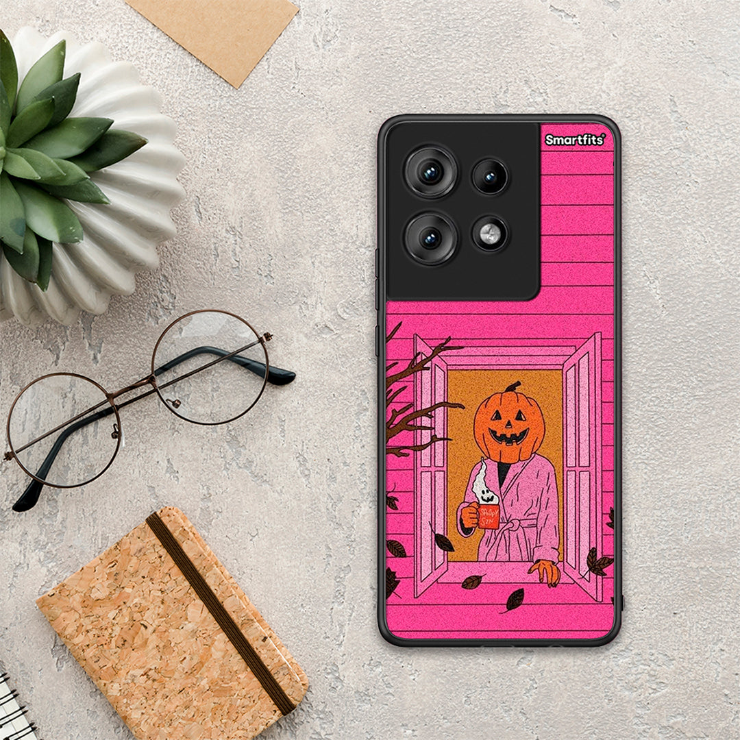Halloween Pumpkin Lady - Motorola Edge 50 θήκη