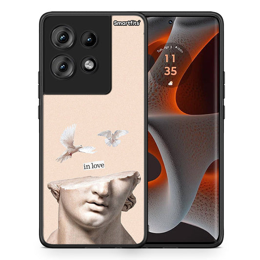 Θήκη Motorola Edge 50 In Love από τη Smartfits με σχέδιο στο πίσω μέρος και μαύρο περίβλημα | Motorola Edge 50 In Love case with colorful back and black bezels