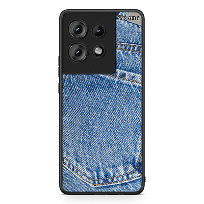 Motorola Edge 50 Jeans Pocket θήκη από τη Smartfits με σχέδιο στο πίσω μέρος και μαύρο περίβλημα | Smartphone case with colorful back and black bezels by Smartfits