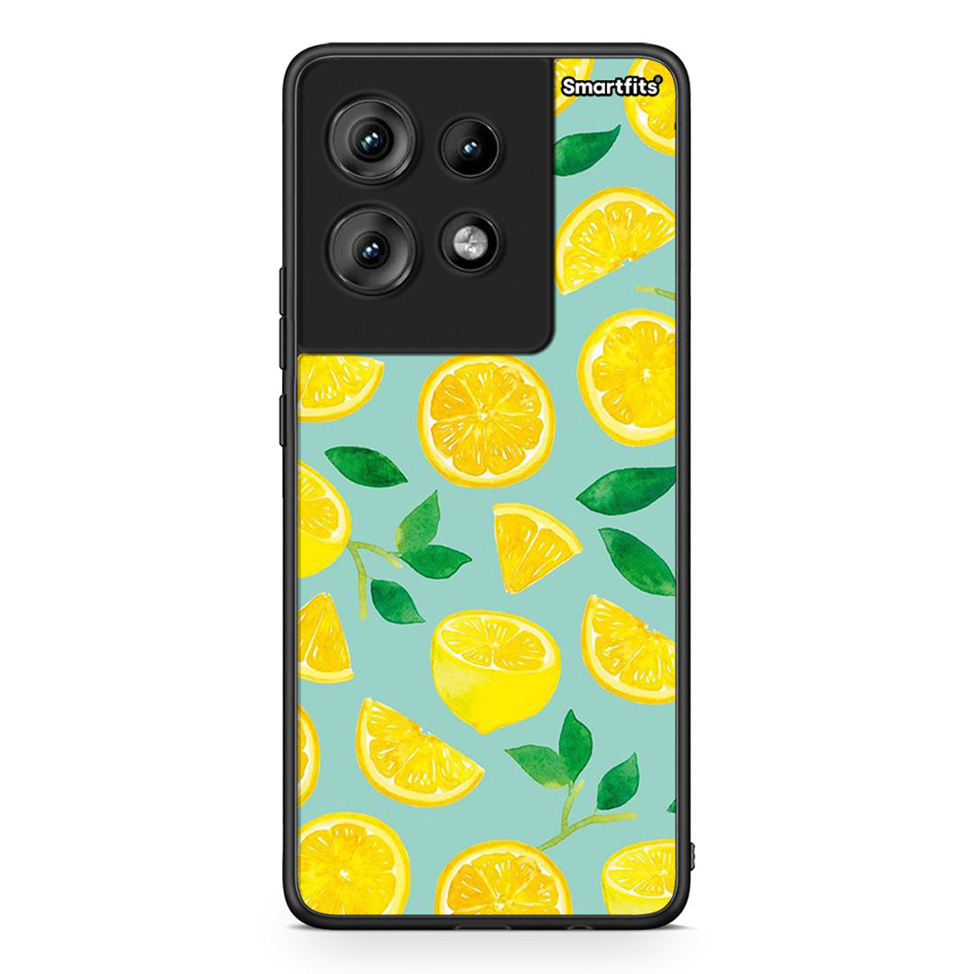 Motorola Edge 50 Lemons θήκη από τη Smartfits με σχέδιο στο πίσω μέρος και μαύρο περίβλημα | Smartphone case with colorful back and black bezels by Smartfits