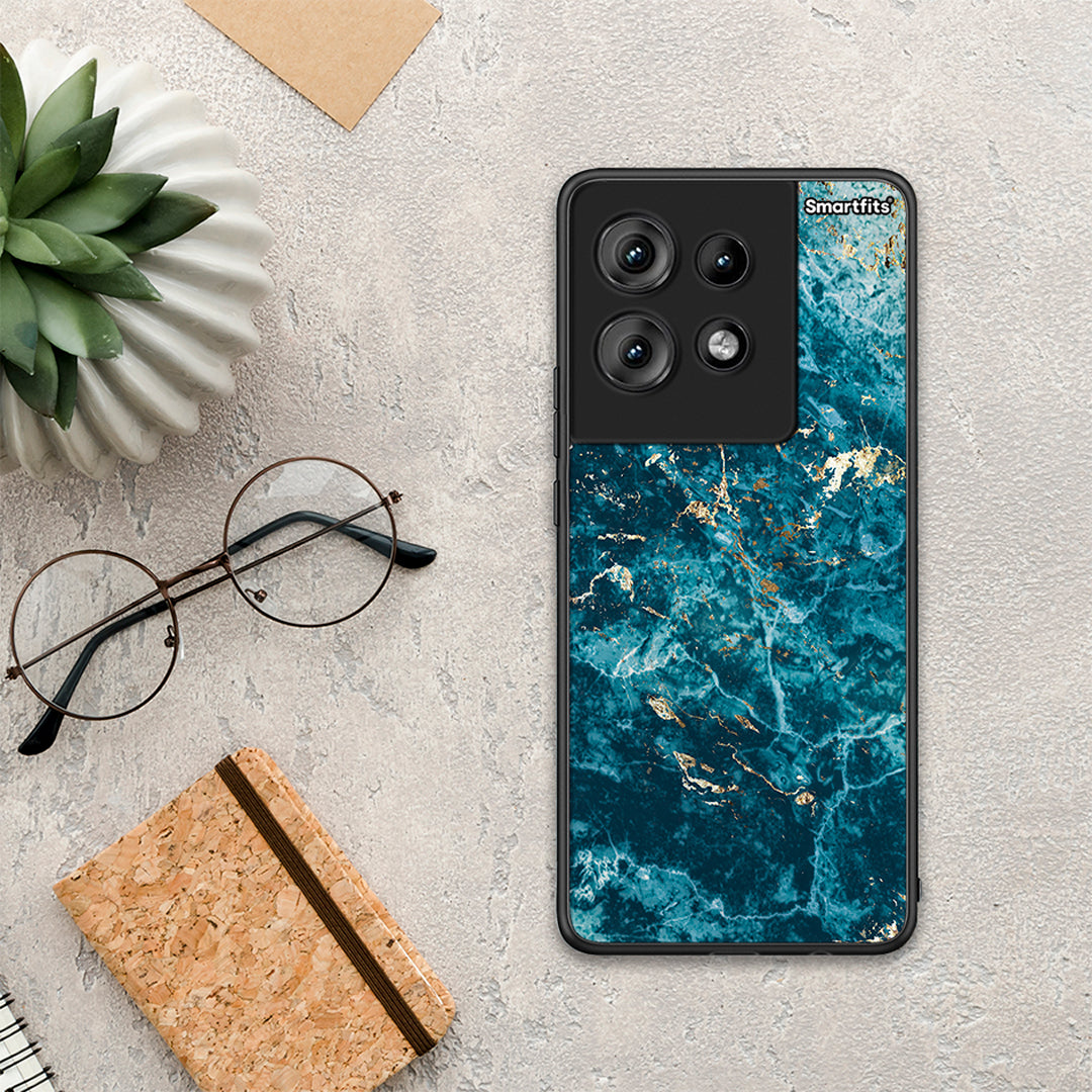 Marble Blue - Motorola Edge 50 θήκη