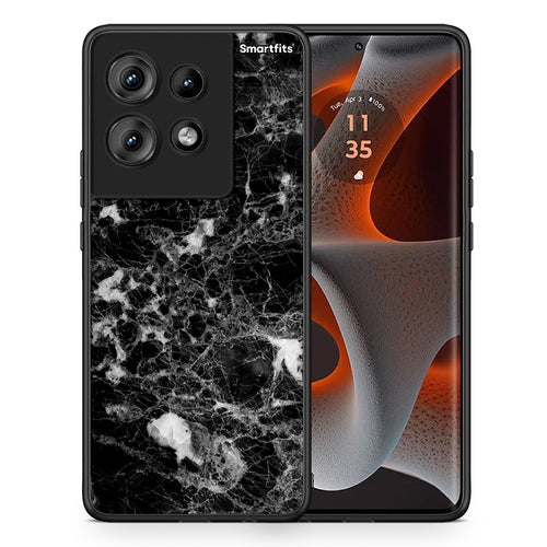 Θήκη Motorola Edge 50 Male Marble από τη Smartfits με σχέδιο στο πίσω μέρος και μαύρο περίβλημα | Motorola Edge 50 Male Marble case with colorful back and black bezels