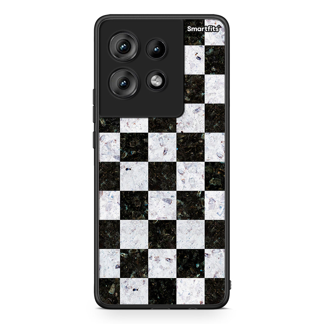 4 - Motorola Edge 50 Square Geometric Marble case, cover, bumper