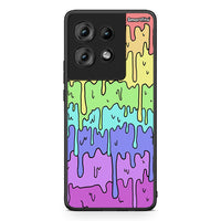 Thumbnail for Motorola Edge 50 Melting Rainbow θήκη από τη Smartfits με σχέδιο στο πίσω μέρος και μαύρο περίβλημα | Smartphone case with colorful back and black bezels by Smartfits