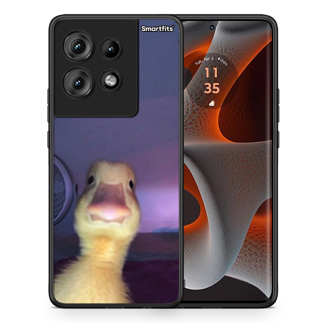 Θήκη Motorola Edge 50 Meme Duck από τη Smartfits με σχέδιο στο πίσω μέρος και μαύρο περίβλημα | Motorola Edge 50 Meme Duck case with colorful back and black bezels