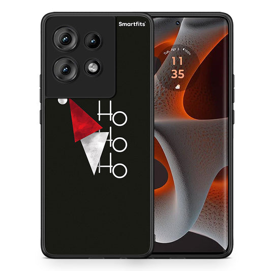 Θήκη Motorola Edge 50 Minimal Christmas από τη Smartfits με σχέδιο στο πίσω μέρος και μαύρο περίβλημα | Motorola Edge 50 Minimal Christmas case with colorful back and black bezels