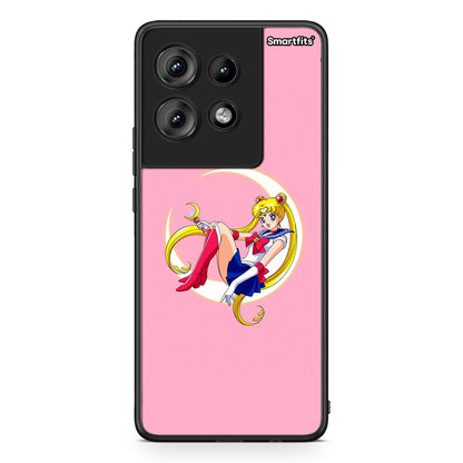 Motorola Edge 50 Moon Girl θήκη από τη Smartfits με σχέδιο στο πίσω μέρος και μαύρο περίβλημα | Smartphone case with colorful back and black bezels by Smartfits