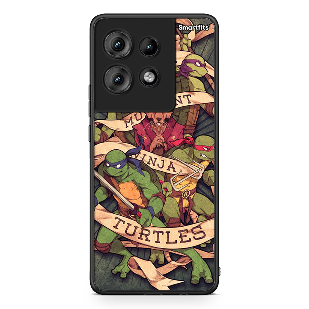 Motorola Edge 50 Ninja Turtles θήκη από τη Smartfits με σχέδιο στο πίσω μέρος και μαύρο περίβλημα | Smartphone case with colorful back and black bezels by Smartfits