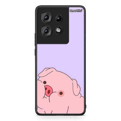 Motorola Edge 50 Pig Love 2 Θήκη Αγίου Βαλεντίνου από τη Smartfits με σχέδιο στο πίσω μέρος και μαύρο περίβλημα | Smartphone case with colorful back and black bezels by Smartfits