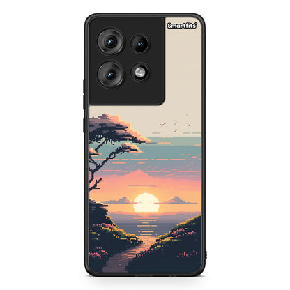 Motorola Edge 50 Pixel Sunset Θήκη από τη Smartfits με σχέδιο στο πίσω μέρος και μαύρο περίβλημα | Smartphone case with colorful back and black bezels by Smartfits