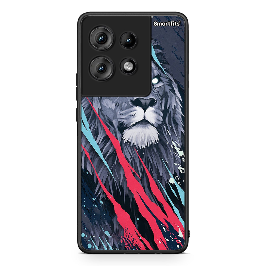 4 - Motorola Edge 50 Lion Designer PopArt case, cover, bumper