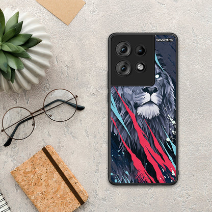 PopArt Lion Designer - Motorola Edge 50 θήκη