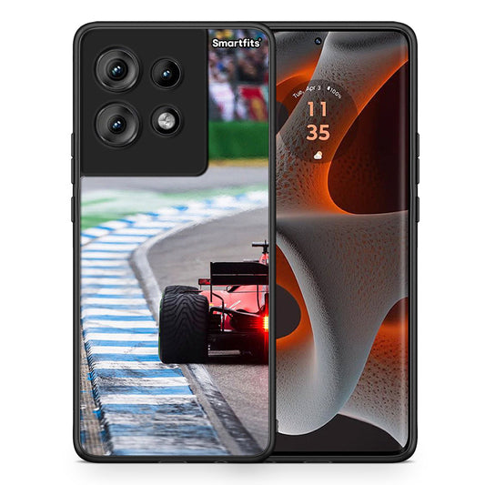 Θήκη Motorola Edge 50 Racing Vibes από τη Smartfits με σχέδιο στο πίσω μέρος και μαύρο περίβλημα | Motorola Edge 50 Racing Vibes case with colorful back and black bezels