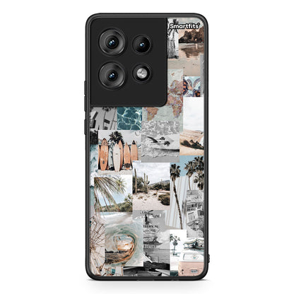 Motorola Edge 50 Retro Beach Life Θήκη από τη Smartfits με σχέδιο στο πίσω μέρος και μαύρο περίβλημα | Smartphone case with colorful back and black bezels by Smartfits