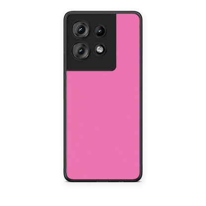Θήκη Motorola Edge 50 Rose Pink από τη Smartfits με σχέδιο στο πίσω μέρος και μαύρο περίβλημα | Motorola Edge 50 Rose Pink case with colorful back and black bezels