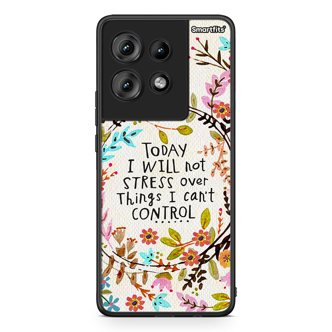 Motorola Edge 50 Stress Over θήκη από τη Smartfits με σχέδιο στο πίσω μέρος και μαύρο περίβλημα | Smartphone case with colorful back and black bezels by Smartfits