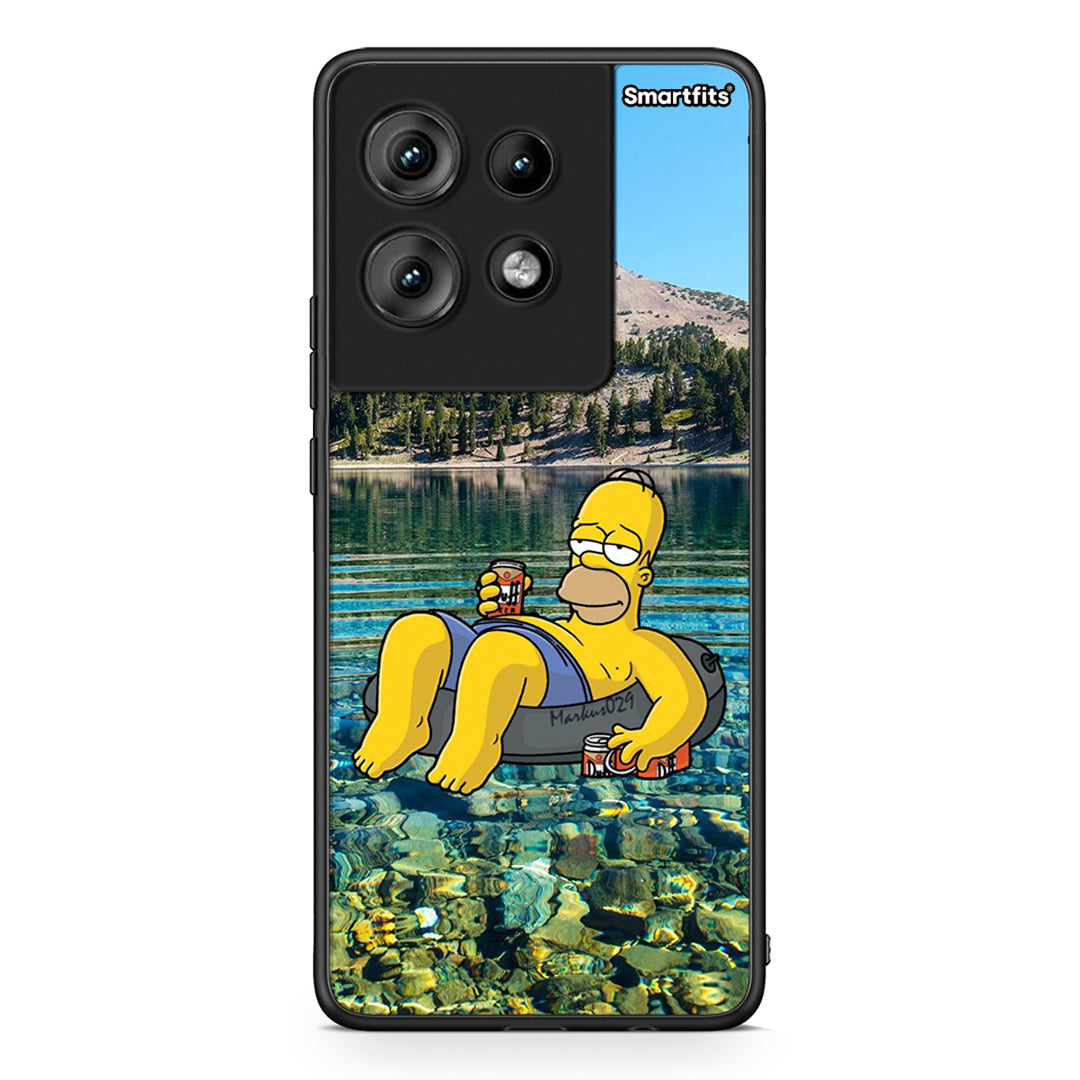 Motorola Edge 50 Summer Happiness Θήκη από τη Smartfits με σχέδιο στο πίσω μέρος και μαύρο περίβλημα | Smartphone case with colorful back and black bezels by Smartfits