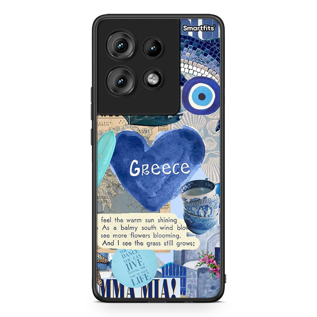 Motorola Edge 50 Summer In Greece Θήκη από τη Smartfits με σχέδιο στο πίσω μέρος και μαύρο περίβλημα | Smartphone case with colorful back and black bezels by Smartfits