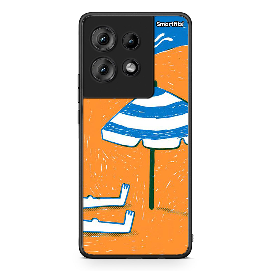 Motorola Edge 50 Summering Θήκη από τη Smartfits με σχέδιο στο πίσω μέρος και μαύρο περίβλημα | Smartphone case with colorful back and black bezels by Smartfits