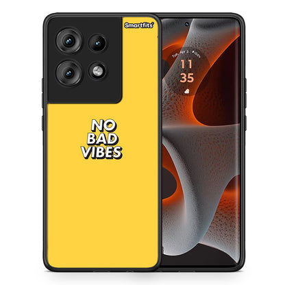 Θήκη Motorola Edge 50 Vibes Text από τη Smartfits με σχέδιο στο πίσω μέρος και μαύρο περίβλημα | Motorola Edge 50 Vibes Text case with colorful back and black bezels