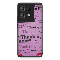 Thumbnail for Motorola Edge 50 Thank You Next Θήκη Αγίου Βαλεντίνου από τη Smartfits με σχέδιο στο πίσω μέρος και μαύρο περίβλημα | Smartphone case with colorful back and black bezels by Smartfits