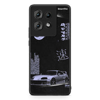 Thumbnail for Motorola Edge 50 Tokyo Drift Θήκη Αγίου Βαλεντίνου από τη Smartfits με σχέδιο στο πίσω μέρος και μαύρο περίβλημα | Smartphone case with colorful back and black bezels by Smartfits