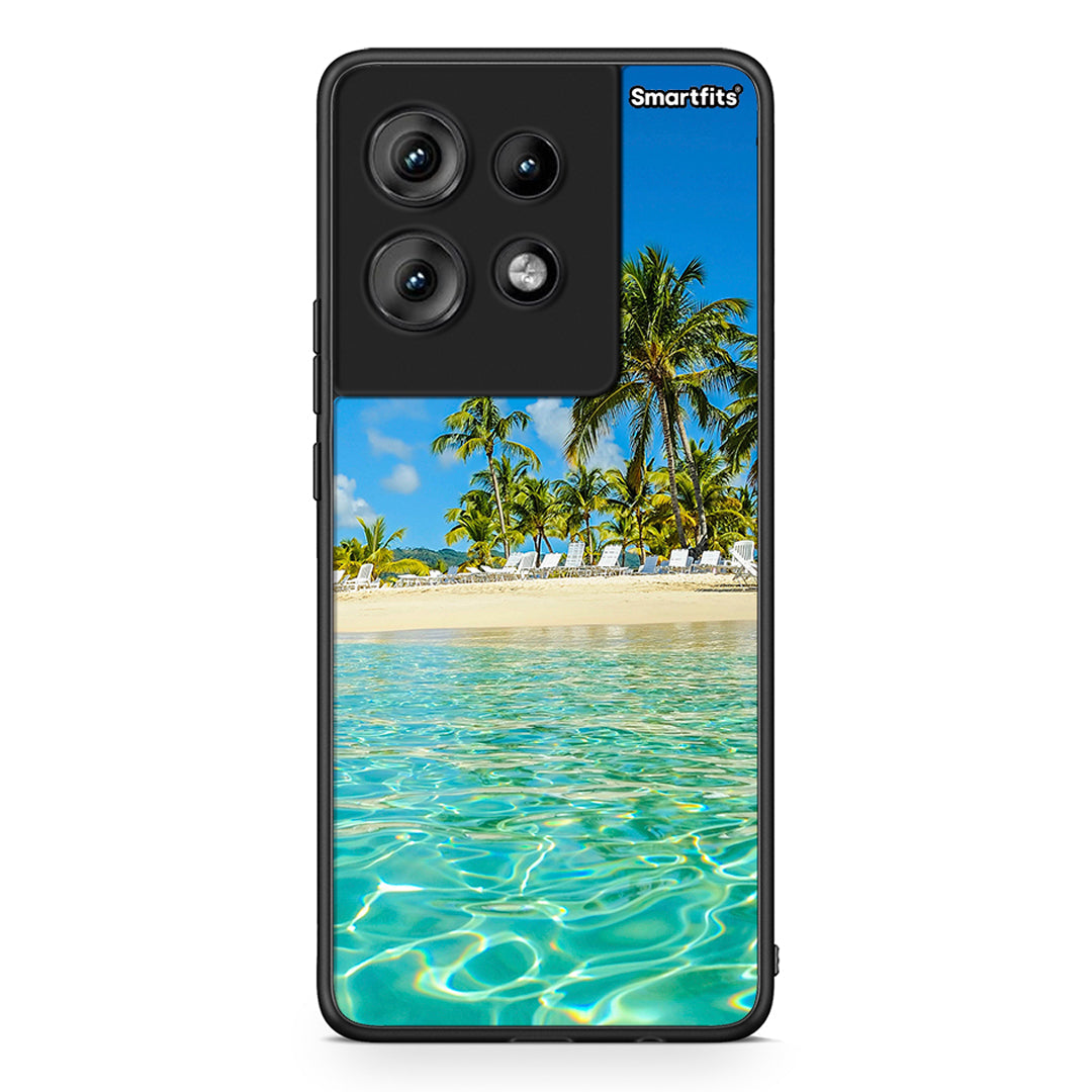 Motorola Edge 50 Tropical Vibes Θήκη από τη Smartfits με σχέδιο στο πίσω μέρος και μαύρο περίβλημα | Smartphone case with colorful back and black bezels by Smartfits