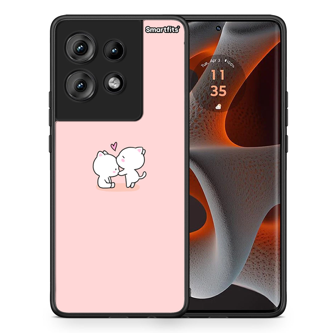 Θήκη Motorola Edge 50 Love Valentine από τη Smartfits με σχέδιο στο πίσω μέρος και μαύρο περίβλημα | Motorola Edge 50 Love Valentine case with colorful back and black bezels