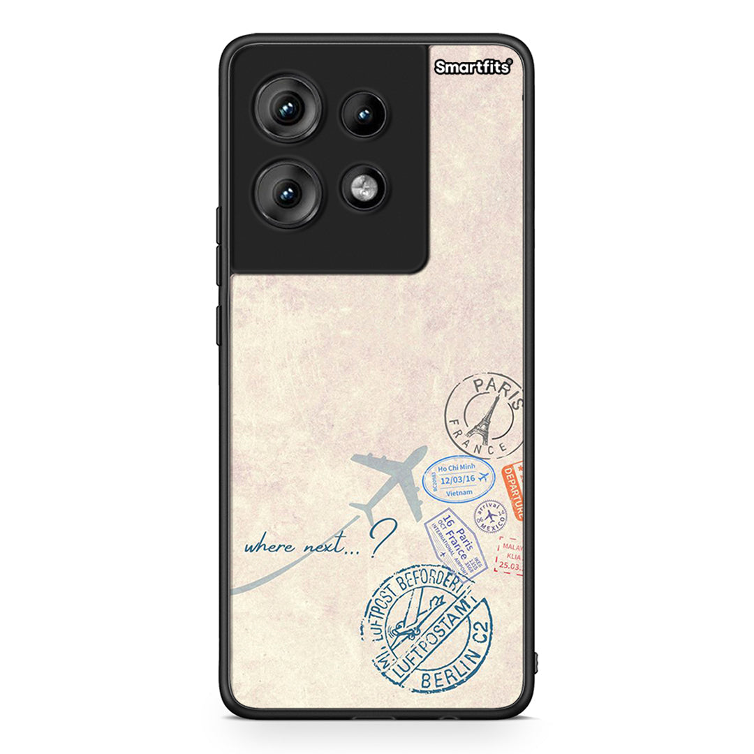Motorola Edge 50 Where Next Θήκη από τη Smartfits με σχέδιο στο πίσω μέρος και μαύρο περίβλημα | Smartphone case with colorful back and black bezels by Smartfits