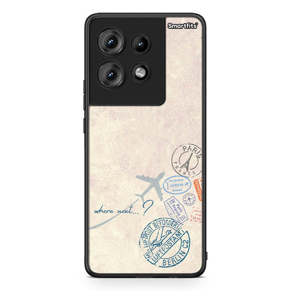 Motorola Edge 50 Where Next Θήκη από τη Smartfits με σχέδιο στο πίσω μέρος και μαύρο περίβλημα | Smartphone case with colorful back and black bezels by Smartfits