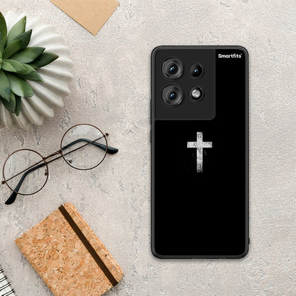 White Cross - Motorola Edge 50 θήκη