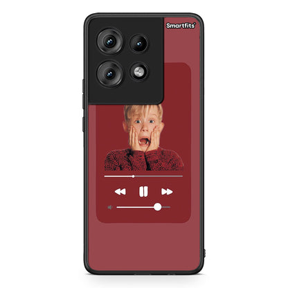 Motorola Edge 50 Xmas Alone Music θήκη από τη Smartfits με σχέδιο στο πίσω μέρος και μαύρο περίβλημα | Smartphone case with colorful back and black bezels by Smartfits