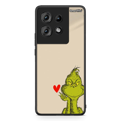Motorola Edge 50 Xmas Grinch θήκη από τη Smartfits με σχέδιο στο πίσω μέρος και μαύρο περίβλημα | Smartphone case with colorful back and black bezels by Smartfits