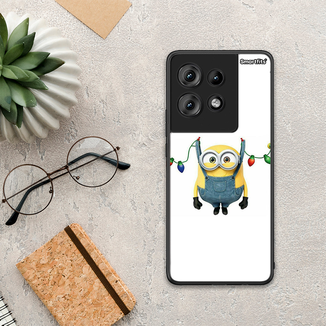 Xmas Minion Lights - Motorola Edge 50 θήκη