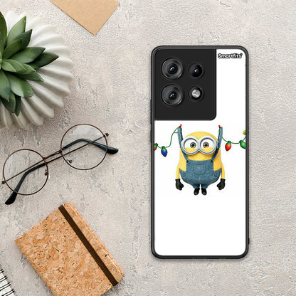 Xmas Minion Lights - Motorola Edge 50 θήκη