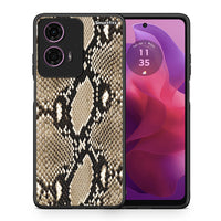 Thumbnail for Θήκη Motorola G24 Fashion Snake Animal από τη Smartfits με σχέδιο στο πίσω μέρος και μαύρο περίβλημα | Motorola G24 Fashion Snake Animal case with colorful back and black bezels