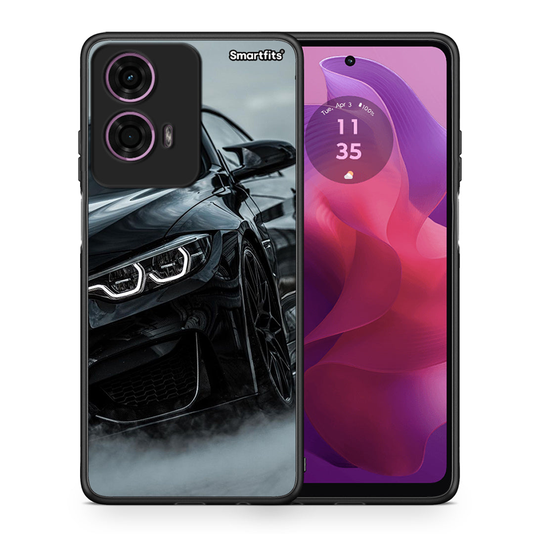 Θήκη Motorola G24 Black BMW από τη Smartfits με σχέδιο στο πίσω μέρος και μαύρο περίβλημα | Motorola G24 Black BMW case with colorful back and black bezels