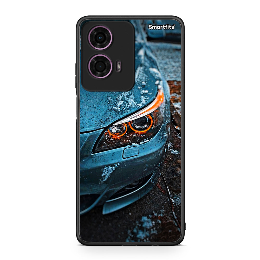 Motorola G24 Bmw E60 Θήκη από τη Smartfits με σχέδιο στο πίσω μέρος και μαύρο περίβλημα | Smartphone case with colorful back and black bezels by Smartfits