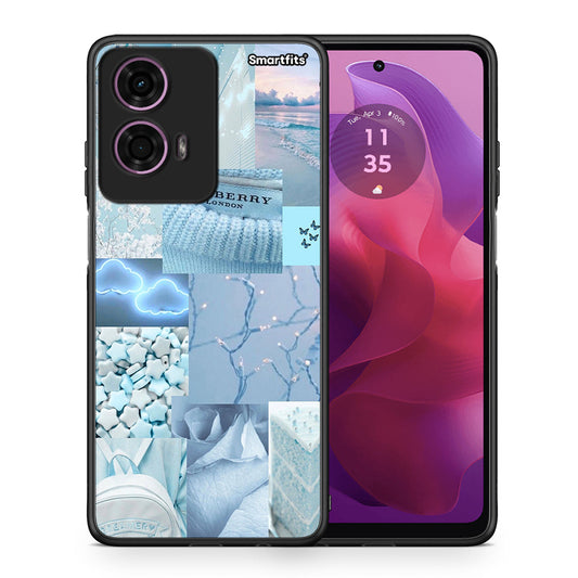Θήκη Motorola G24 Ciel Aesthetic Collage από τη Smartfits με σχέδιο στο πίσω μέρος και μαύρο περίβλημα | Motorola G24 Ciel Aesthetic Collage case with colorful back and black bezels