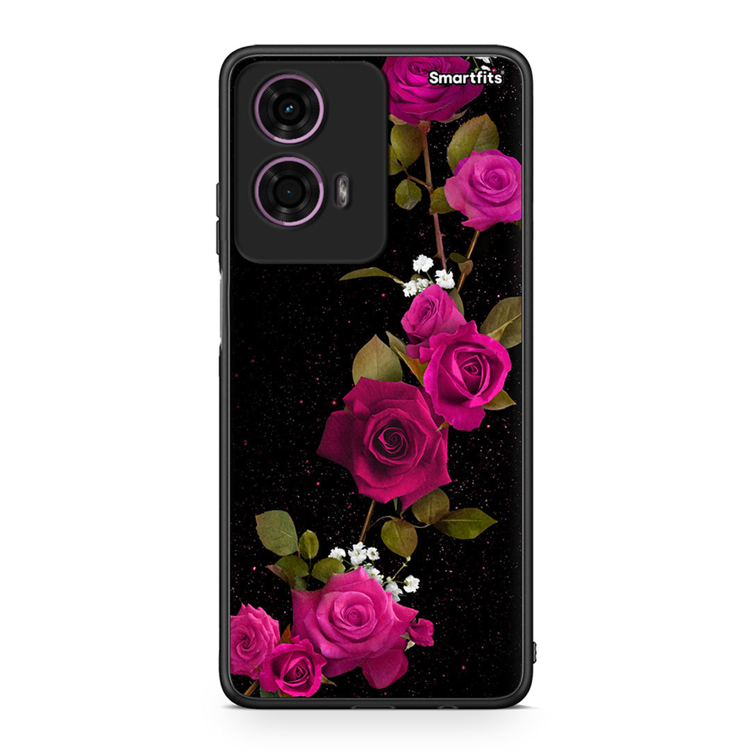 4 - Motorola G24 Red Roses Flower case, cover, bumper