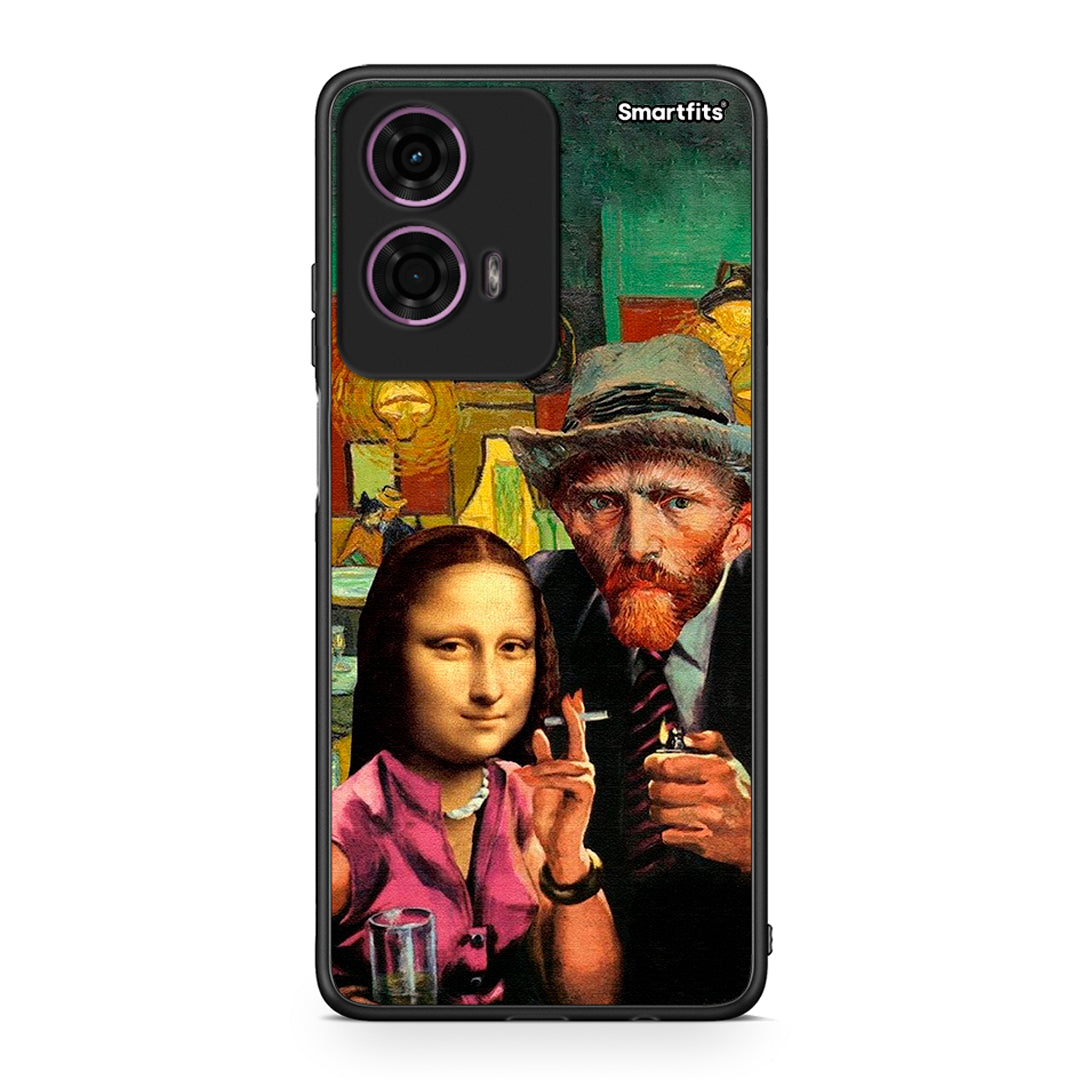 Motorola G24 Funny Art θήκη από τη Smartfits με σχέδιο στο πίσω μέρος και μαύρο περίβλημα | Smartphone case with colorful back and black bezels by Smartfits