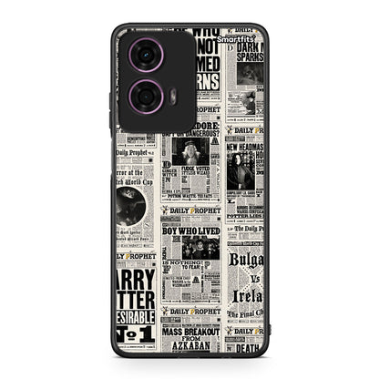 Motorola G24 Harry Paper θήκη από τη Smartfits με σχέδιο στο πίσω μέρος και μαύρο περίβλημα | Smartphone case with colorful back and black bezels by Smartfits