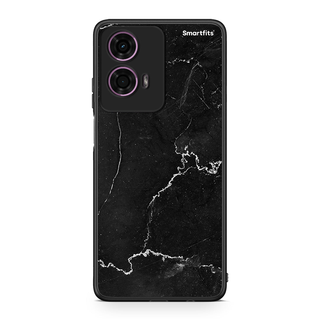 Motorola G24 Marble Black θήκη από τη Smartfits με σχέδιο στο πίσω μέρος και μαύρο περίβλημα | Smartphone case with colorful back and black bezels by Smartfits