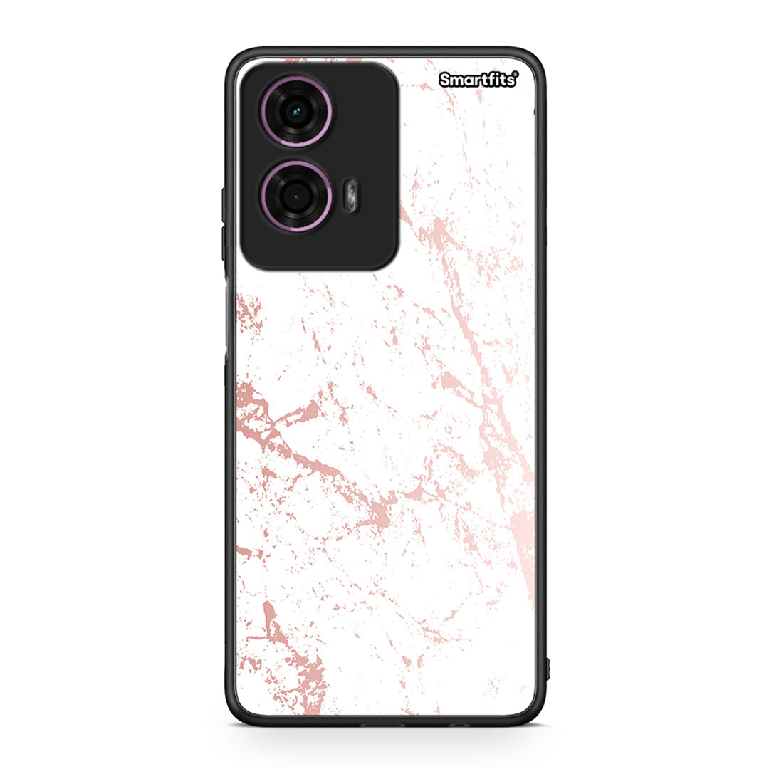 116 - Motorola G24 Pink Splash Marble case, cover, bumper