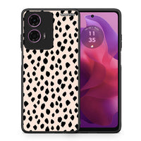 Thumbnail for Θήκη Motorola G24 New Polka Dots από τη Smartfits με σχέδιο στο πίσω μέρος και μαύρο περίβλημα | Motorola G24 New Polka Dots case with colorful back and black bezels