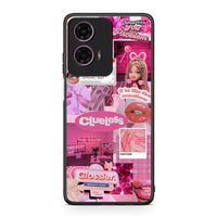 Thumbnail for Motorola G24 Pink Love Θήκη Αγίου Βαλεντίνου από τη Smartfits με σχέδιο στο πίσω μέρος και μαύρο περίβλημα | Smartphone case with colorful back and black bezels by Smartfits