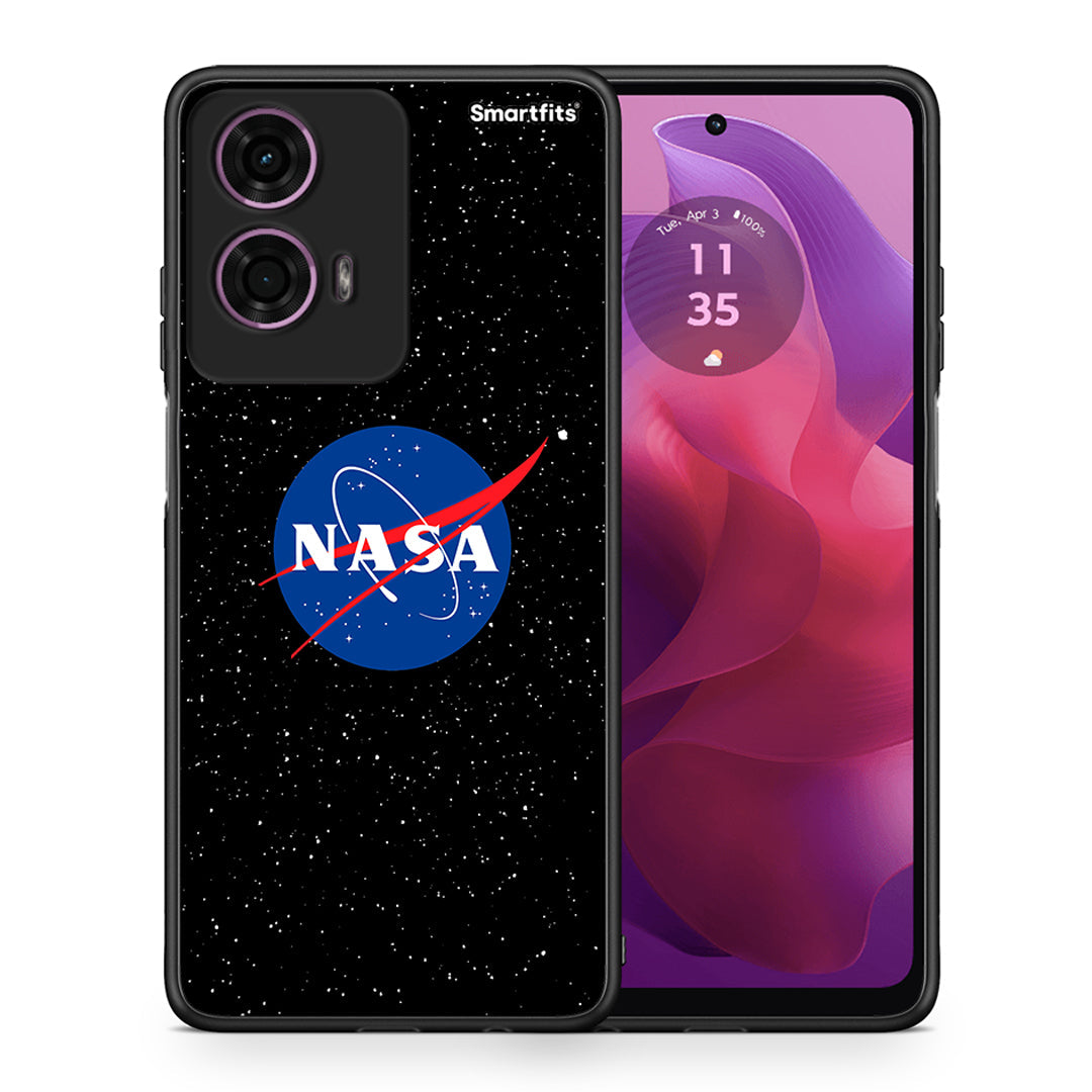 Θήκη Motorola G24 NASA PopArt από τη Smartfits με σχέδιο στο πίσω μέρος και μαύρο περίβλημα | Motorola G24 NASA PopArt case with colorful back and black bezels
