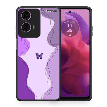 Purple Mariposa - Motorola G24 θήκη