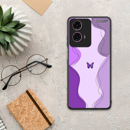 Purple Mariposa - Motorola G24 θήκη
